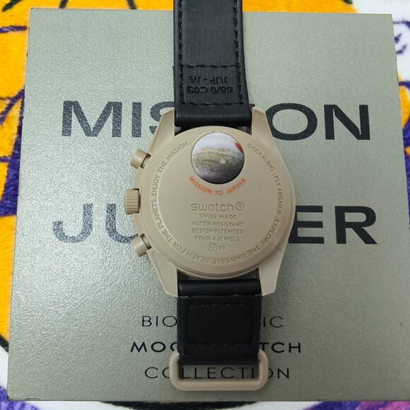 NWT Swatch X Omega Moonswatch Mission To The Jupiter Watch - Picture 2 of 4